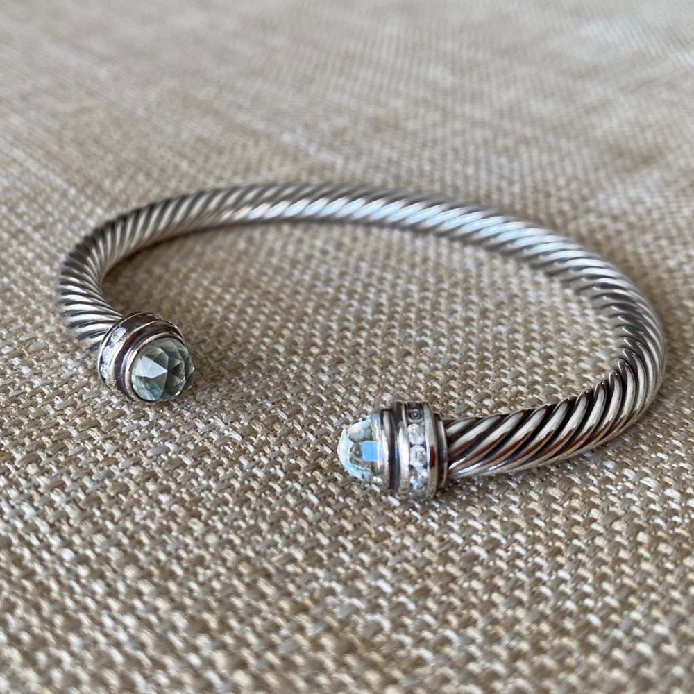 David Yurman prasiolite cable bracelet